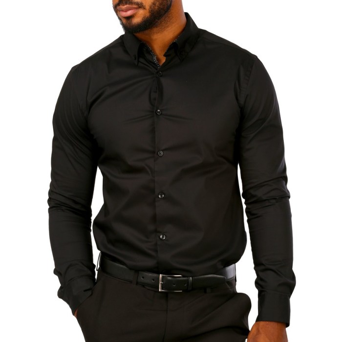 Black dress t shirt mens