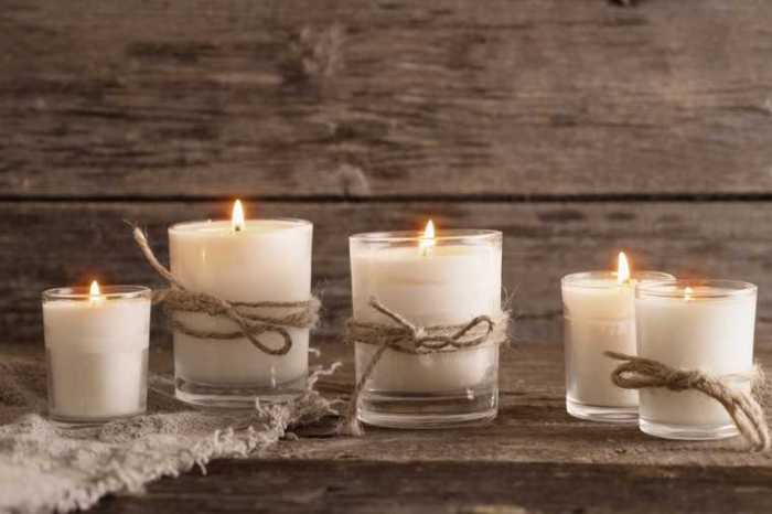 How to decorate window candle craft