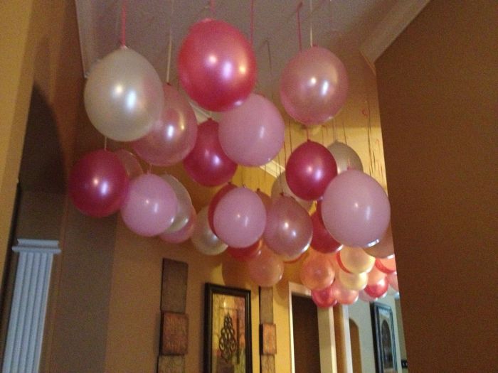 How to decorate rooms with balloons