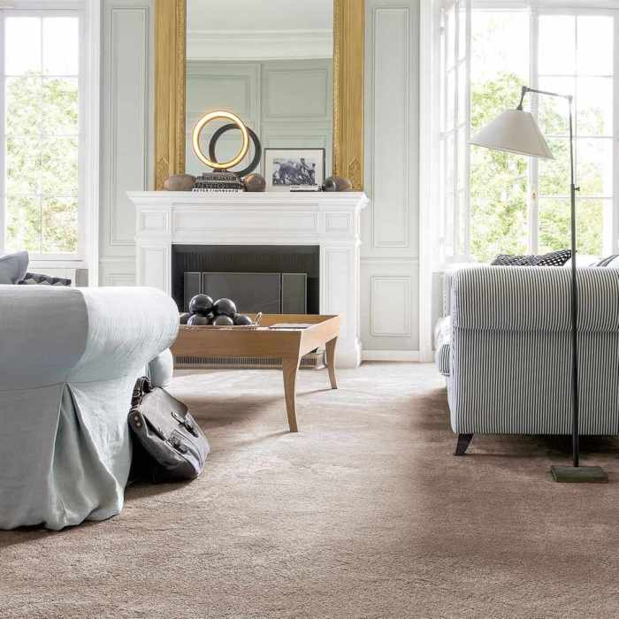 How to decorate carpeted living room