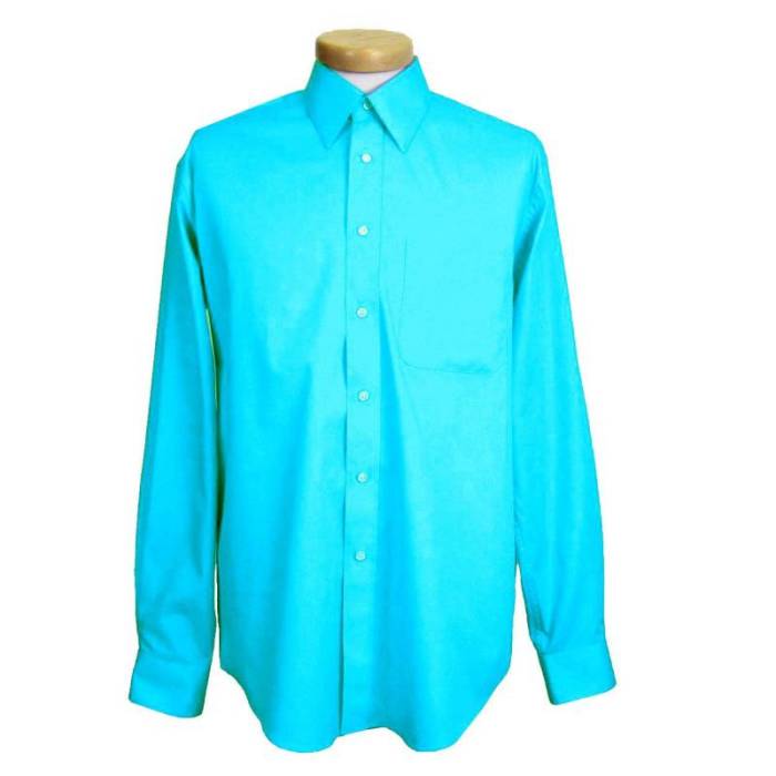 Aqua dress shirt mens