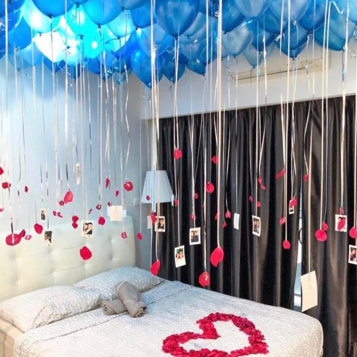 How to decorate rooms with balloons