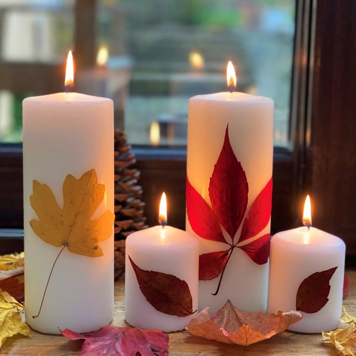 How to decorate window candle craft