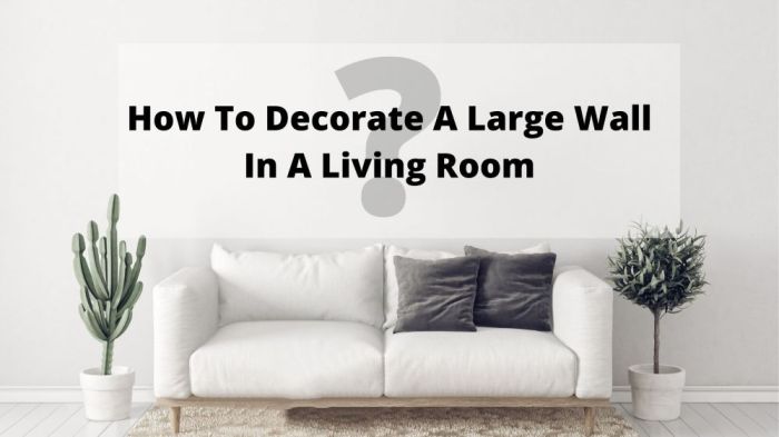 How to decorate long walls in living room