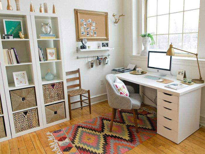 How to decorate a spare bedroom office