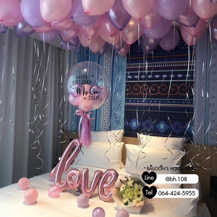 How to decorate rooms with balloons