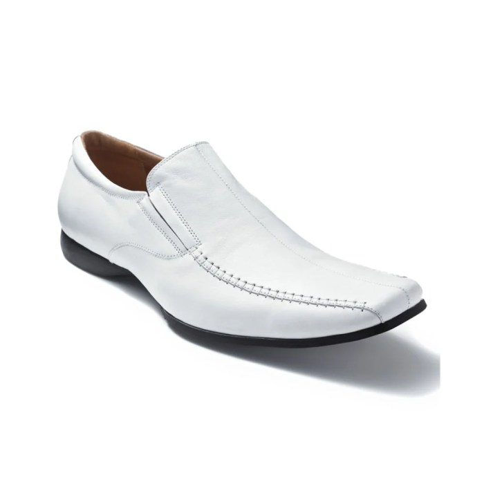 White dress shoes men's